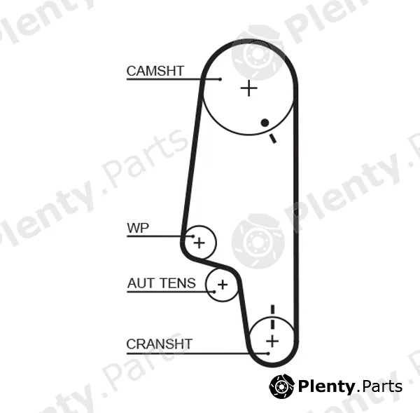 Gates-Mx T1548 — Timing Belt PowerGrip®