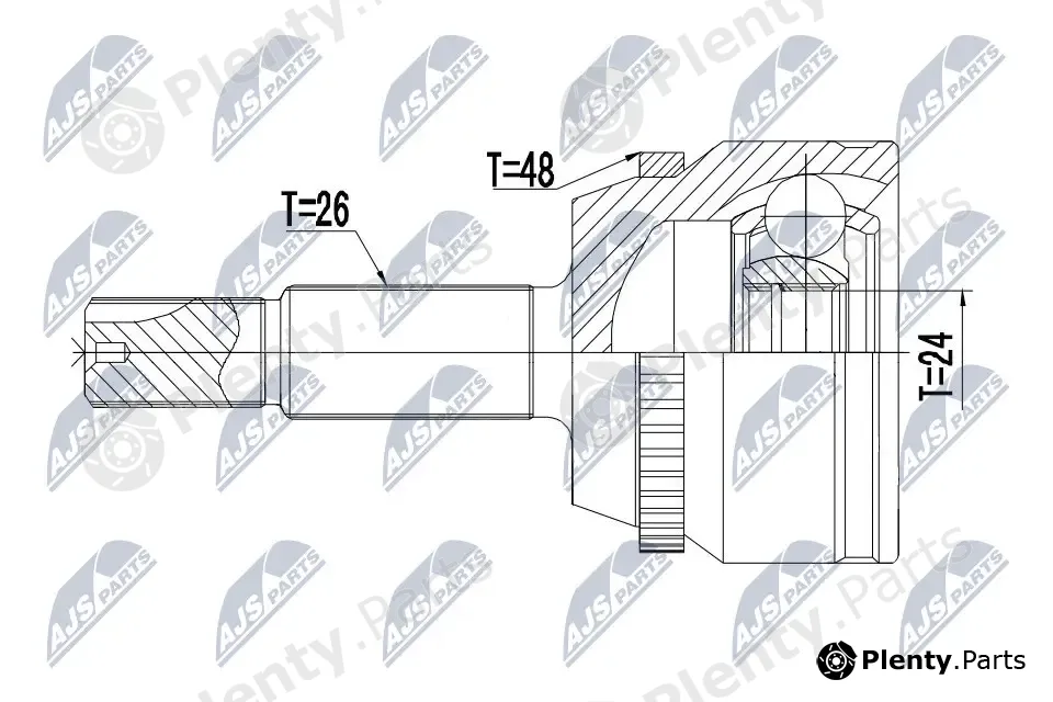 NTY NPZ-TY-017 — Joint Kit, drive shaft