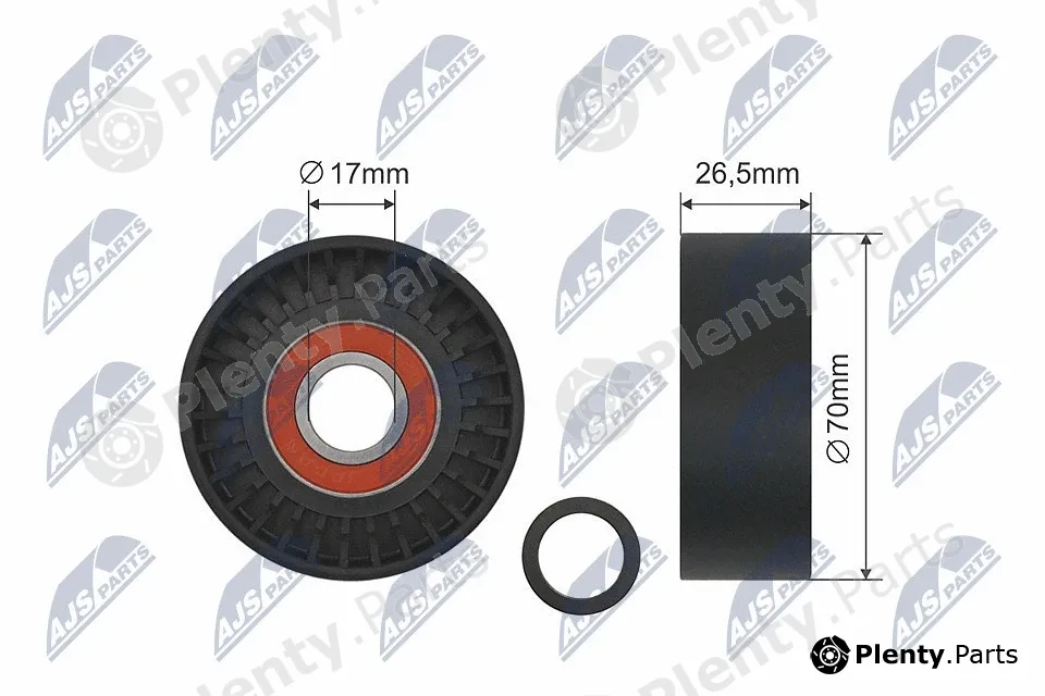 NTY RNK-ME-004 — Tensioner Pulley, V-ribbed belt