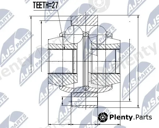 NTY NPW-TY-053 — Joint Kit, drive shaft