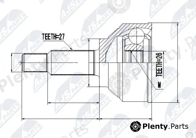NTY NPZ-RE-014 — Joint Kit, drive shaft