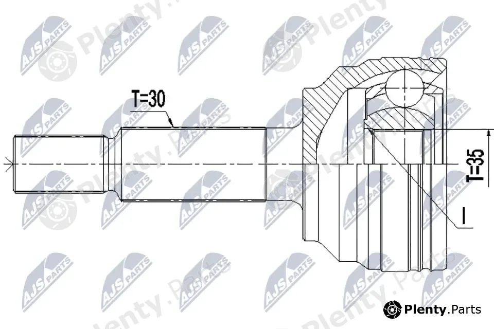 NTY NPZ-CH-033 — Joint Kit, drive shaft