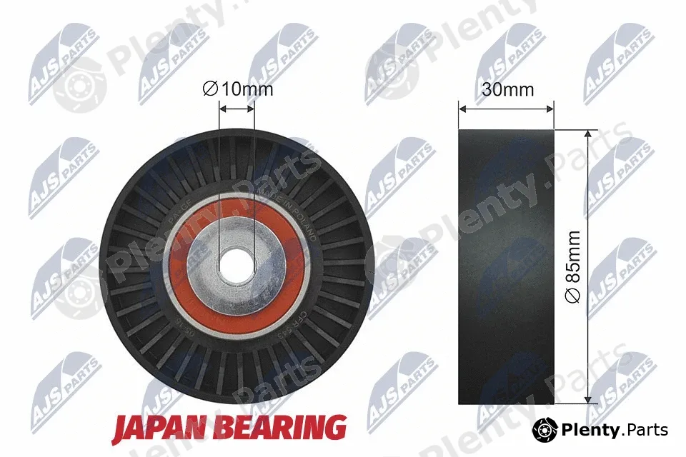 NTY RNK-SB-002 — Deflection/Guide Pulley, V-ribbed belt