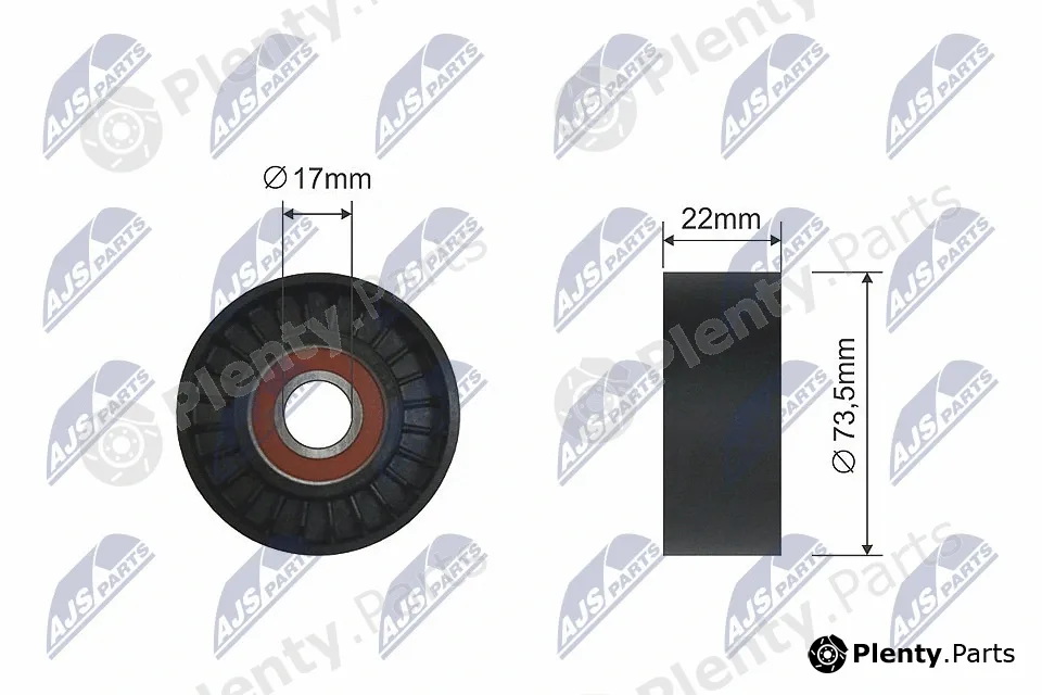 NTY RNK-AU-053 — Deflection/Guide Pulley, V-belt