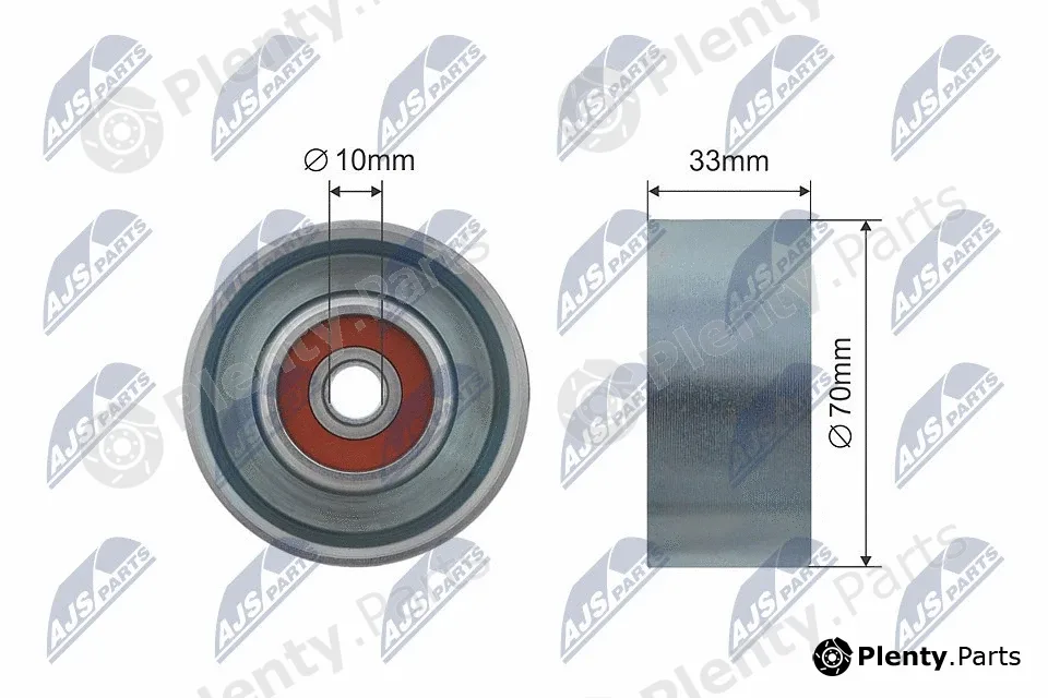 NTY RNK-NS-022 — Deflection/Guide Pulley, V-ribbed belt