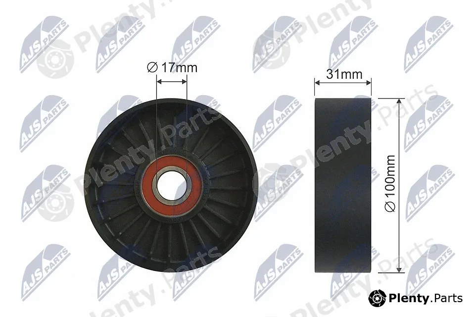 NTY RNK-TY-030 — Tensioner Pulley, V-ribbed belt