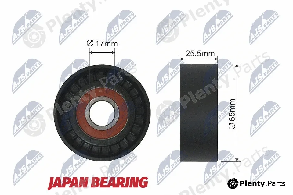 NTY RNK-CT-000 — Tensioner Pulley, V-ribbed belt