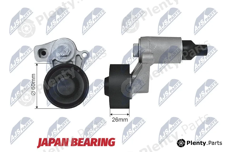 NTY RNK-PE-004 — Tensioner Pulley, V-ribbed belt