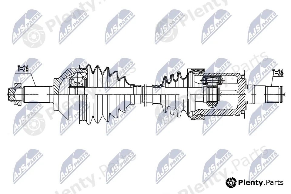 NTY NPW-BM-161 — Drive Shaft