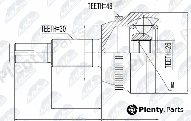 NTY NPZ-TY-010 — Joint Kit, drive shaft