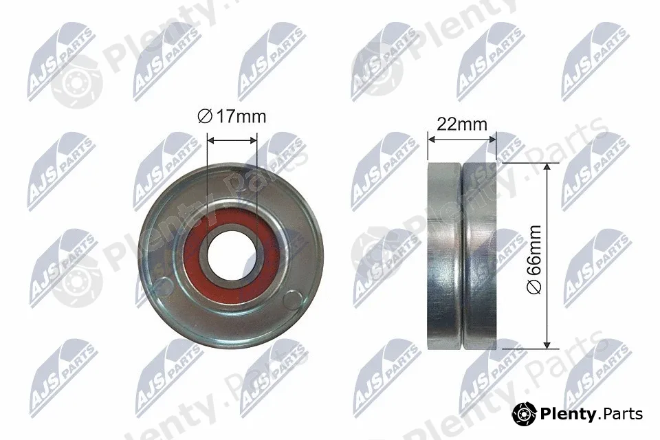 NTY RNK-PL-012 — Tensioner Pulley, V-ribbed belt
