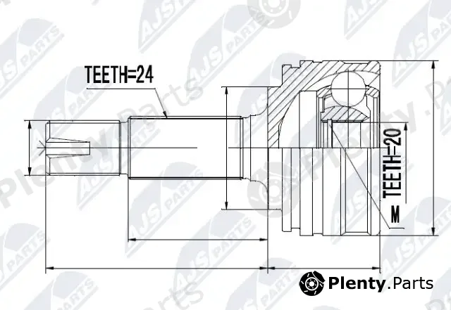 NTY NPZ-CT-012 — Joint Kit, drive shaft