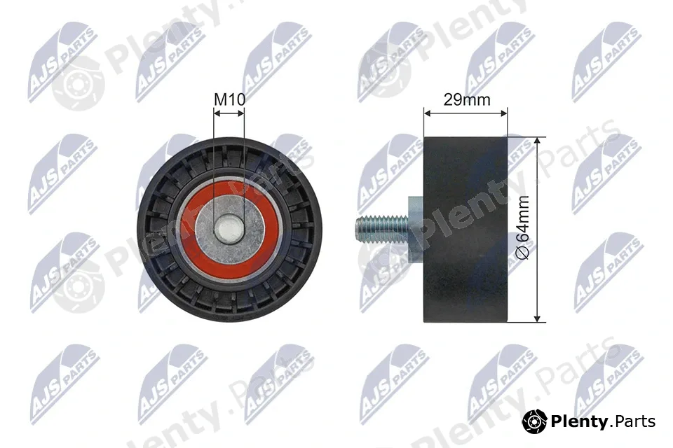 NTY RNK-CH-051 — Tensioner Pulley, V-ribbed belt