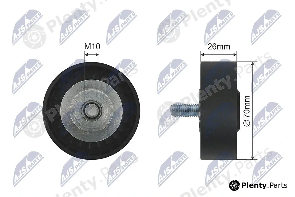 NTY RNK-BM-036 — Deflection/Guide Pulley, V-belt