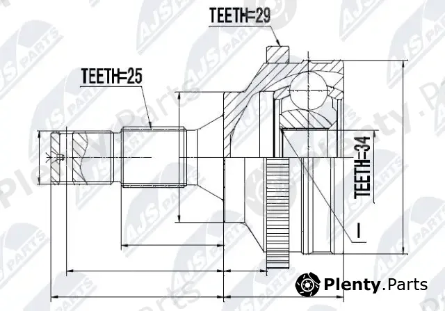 NTY NPZ-CT-010 — Joint Kit, drive shaft