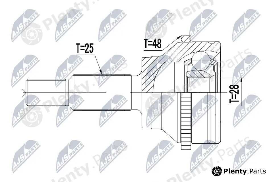 NTY NPZ-RE-051 — Joint Kit, drive shaft
