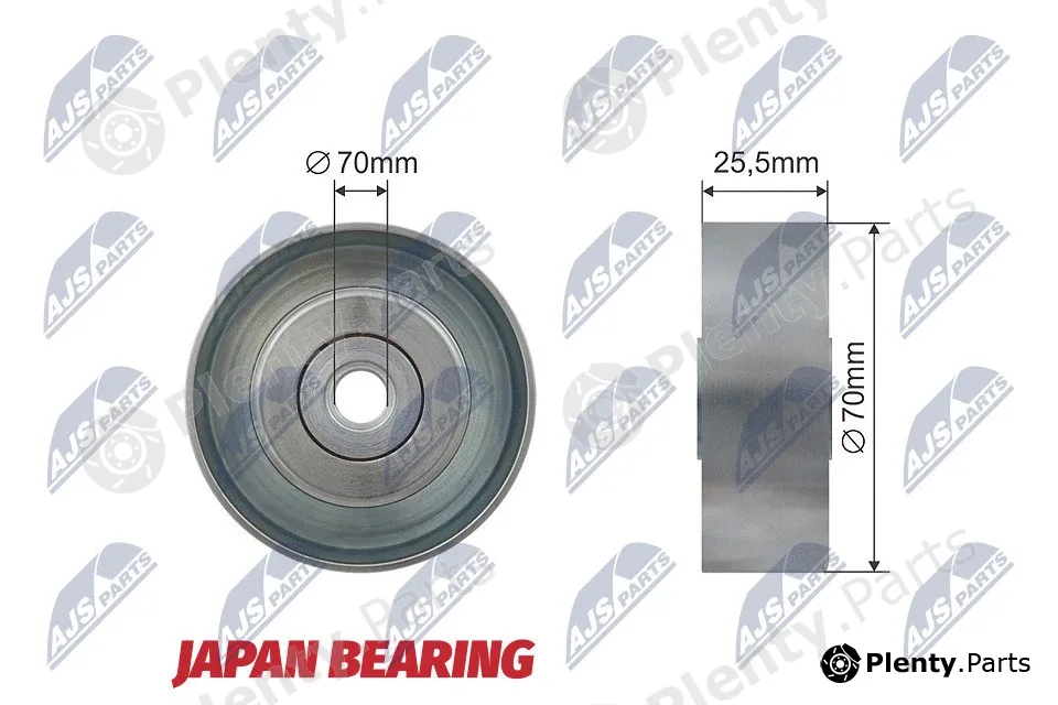 NTY RNK-CH-013 — Tensioner Pulley, V-ribbed belt