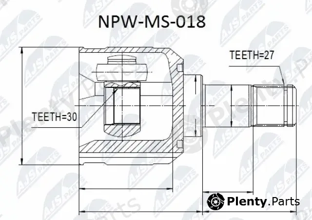 NTY NPW-MS-018 — Joint Kit, drive shaft