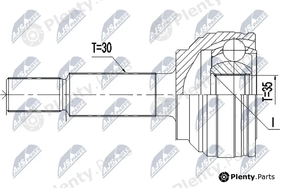 NTY NPZ-CH-034 — Joint Kit, drive shaft