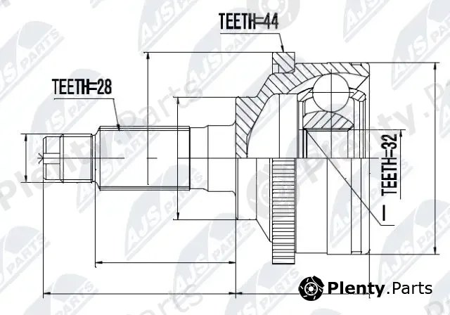 NTY NPZ-MZ-021 — Joint Kit, drive shaft