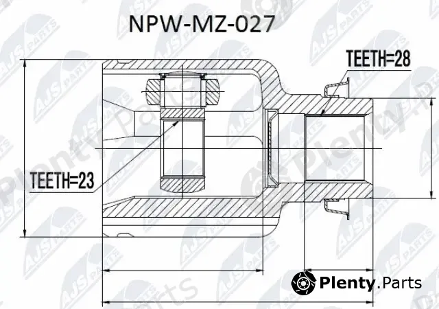 NTY NPW-MZ-027 — Joint Kit, drive shaft