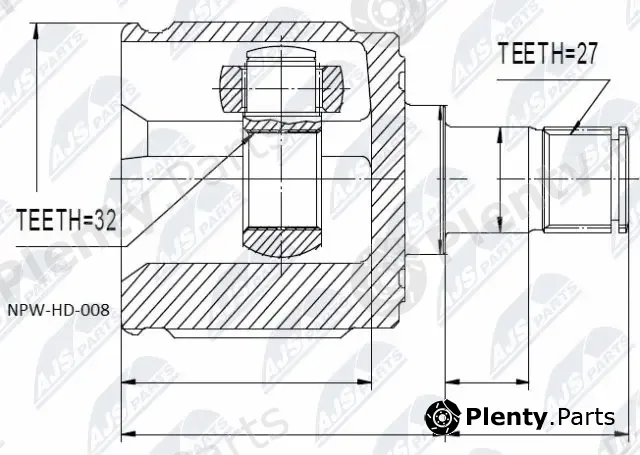 NTY NPW-HD-008 — Joint Kit, drive shaft