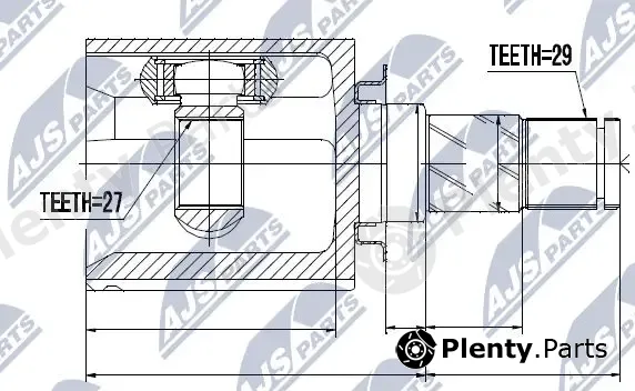 NTY NPW-NS-035 — Joint Kit, drive shaft