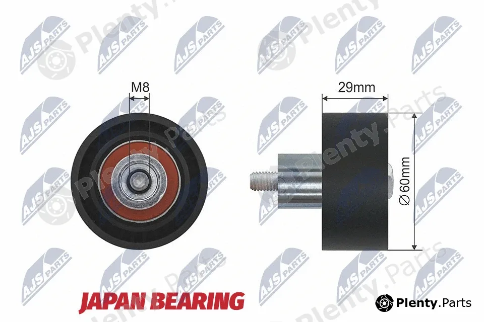 NTY RNK-FR-028 — Deflection/Guide Pulley, timing belt