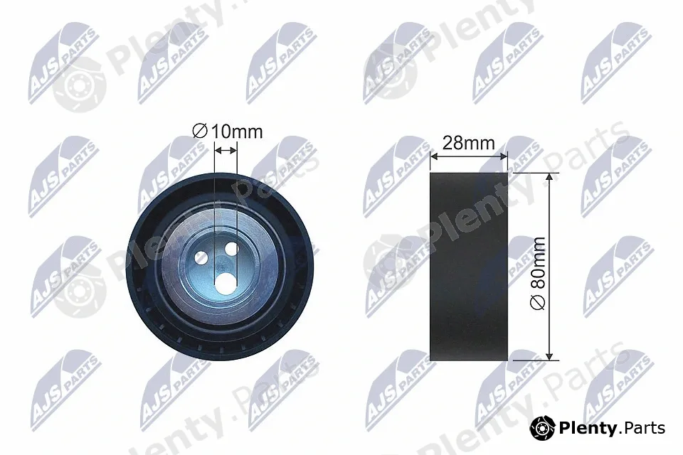 NTY RNK-FT-013 — Deflection/Guide Pulley, V-ribbed belt