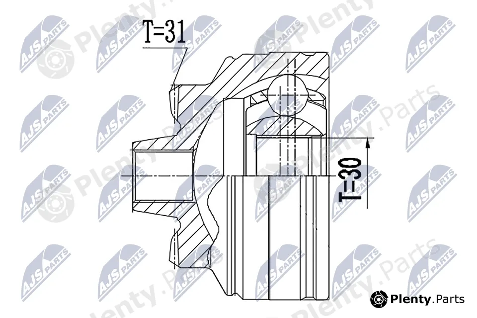 NTY NPZ-BM-024 — Joint Kit, drive shaft