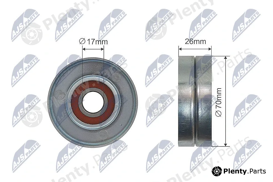 NTY RNK-PL-031 — Tensioner Pulley, V-ribbed belt