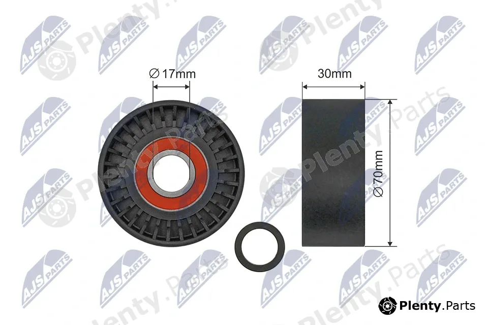 NTY RNK-BM-069 — Tensioner Pulley, V-ribbed belt