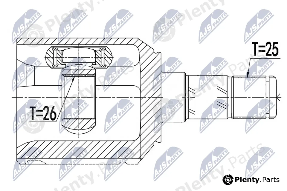 NTY NPW-AR-011 — Joint Kit, drive shaft