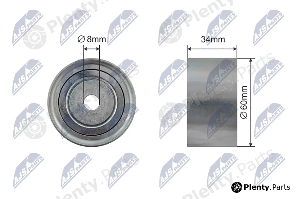 NTY RNK-SU-018 — Deflection/Guide Pulley, timing belt