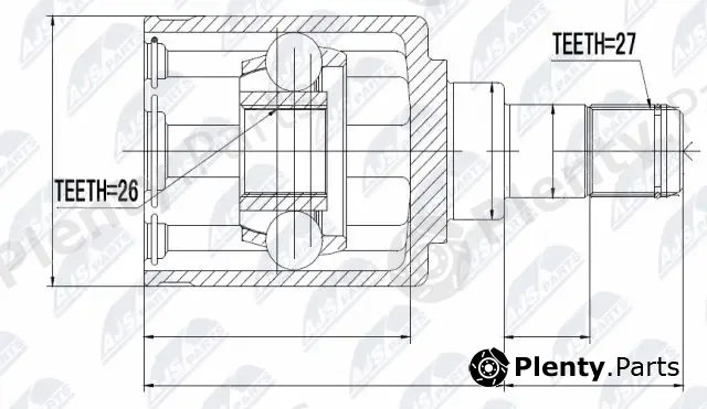NTY NPW-BM-006 — Joint Kit, drive shaft
