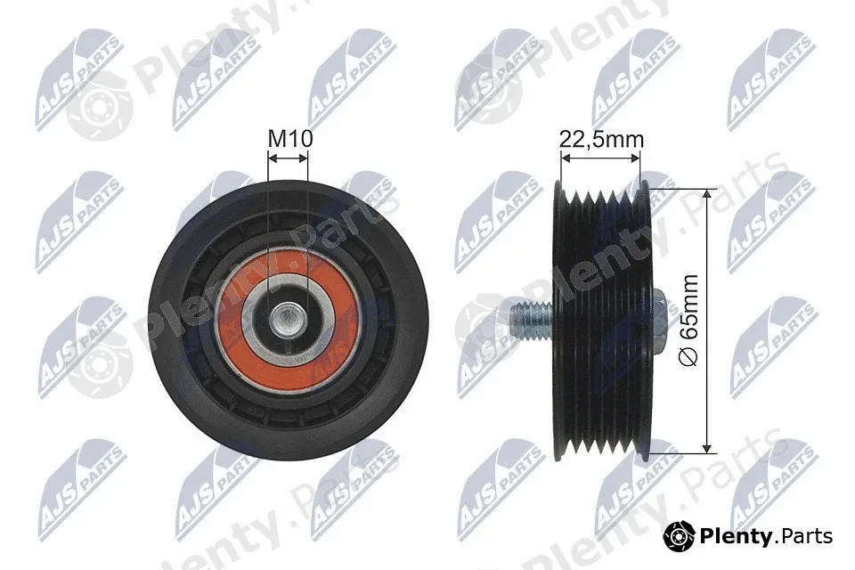 NTY RNK-PL-011 — Deflection/Guide Pulley, V-ribbed belt