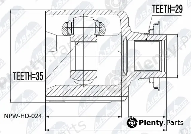 NTY NPW-HD-024 — Joint Kit, drive shaft