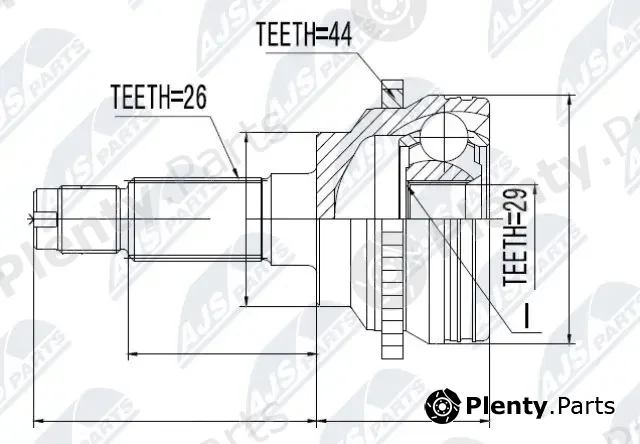 NTY NPZ-MZ-029 — Joint Kit, drive shaft