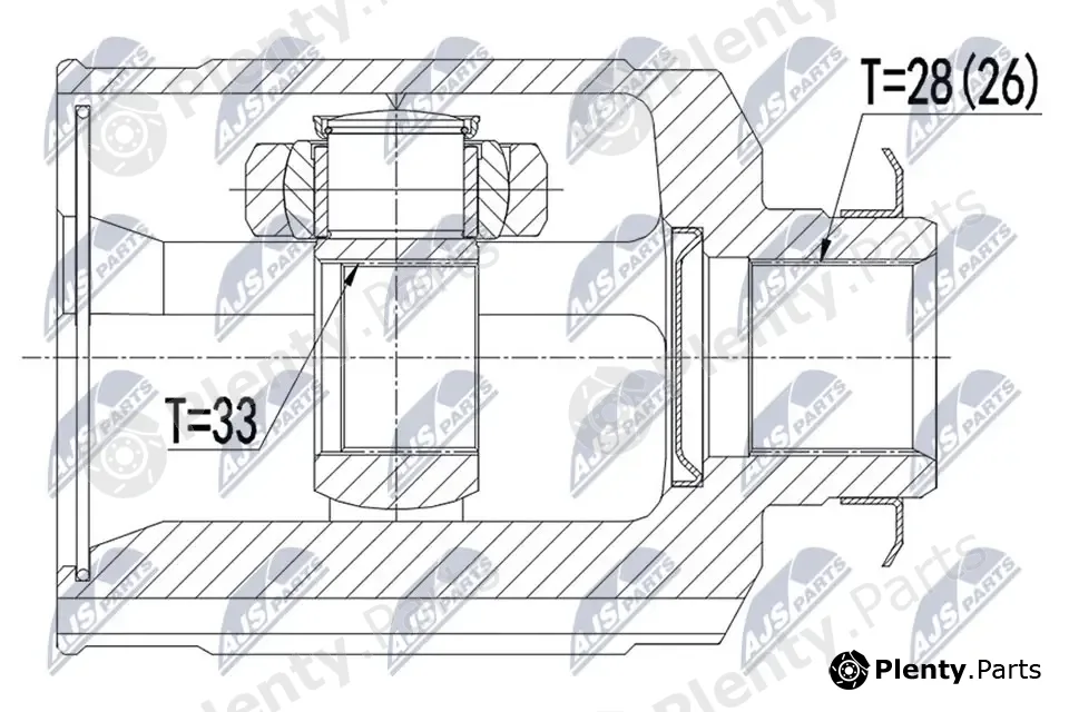 NTY NPW-HY-544 — Joint Kit, drive shaft