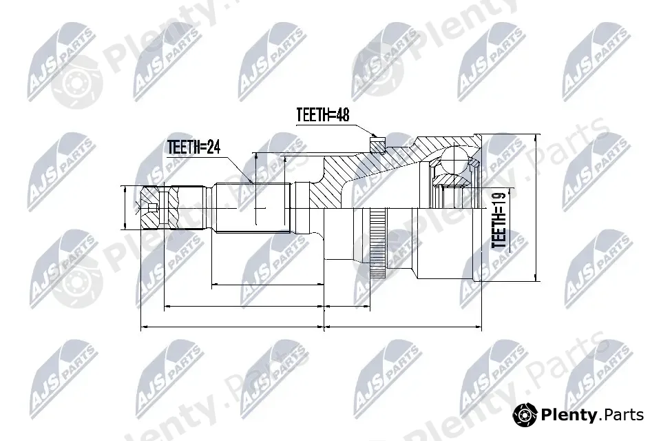 NTY NPZ-DA-015 — Joint Kit, drive shaft