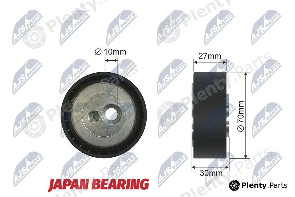 NTY RNK-CT-008 — Tensioner Pulley, V-ribbed belt