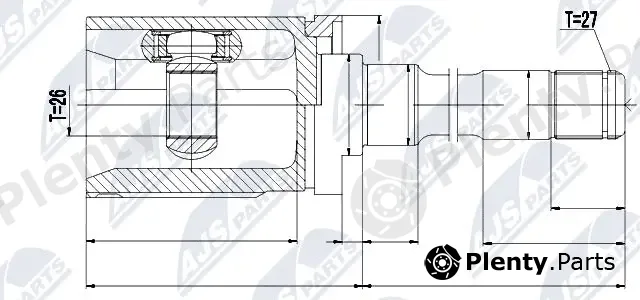 NTY NPW-BM-010 — Joint Kit, drive shaft