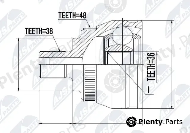 NTY NPZ-VW-029 — Joint Kit, drive shaft