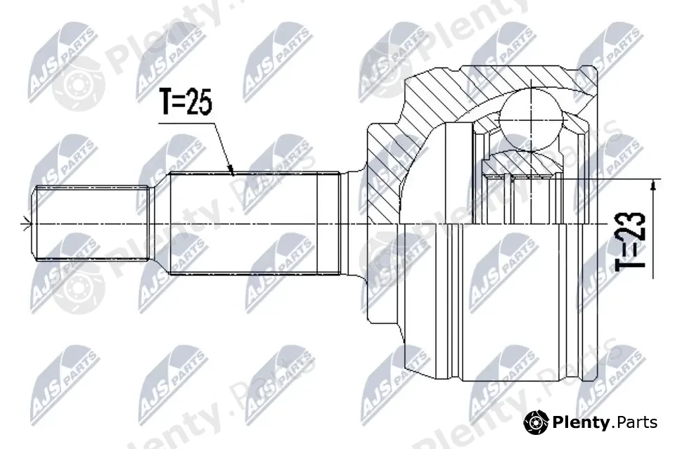 NTY NPZ-RE-062 — Joint Kit, drive shaft