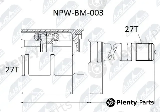 NTY NPW-BM-003 — Joint Kit, drive shaft