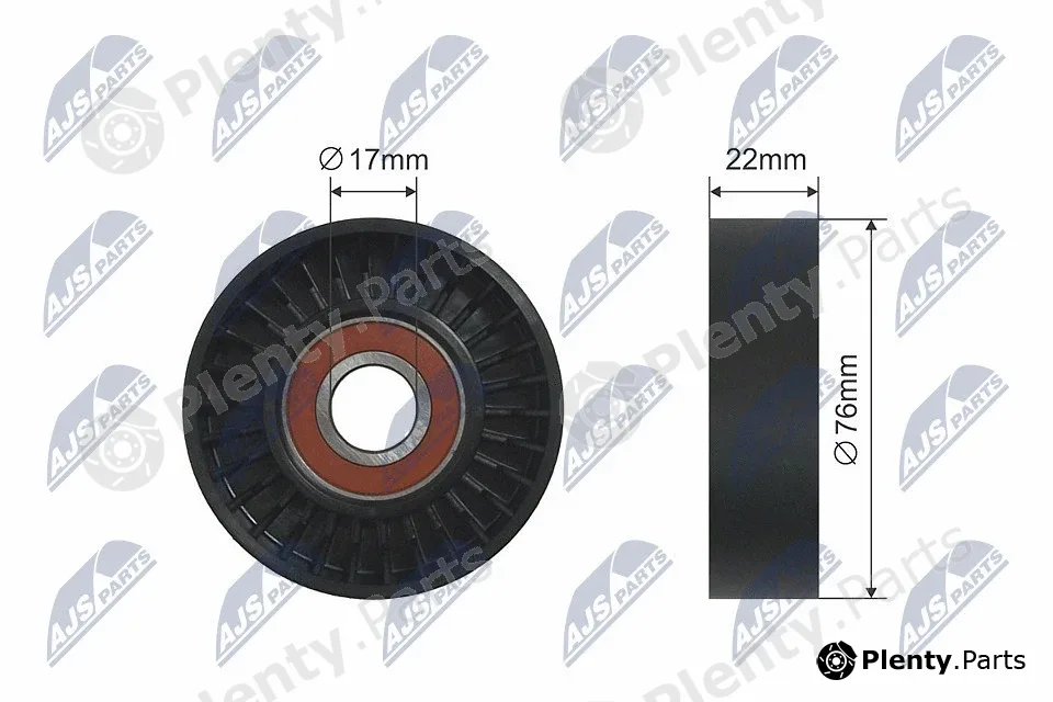 NTY RNK-PL-006 — Tensioner Pulley, V-ribbed belt