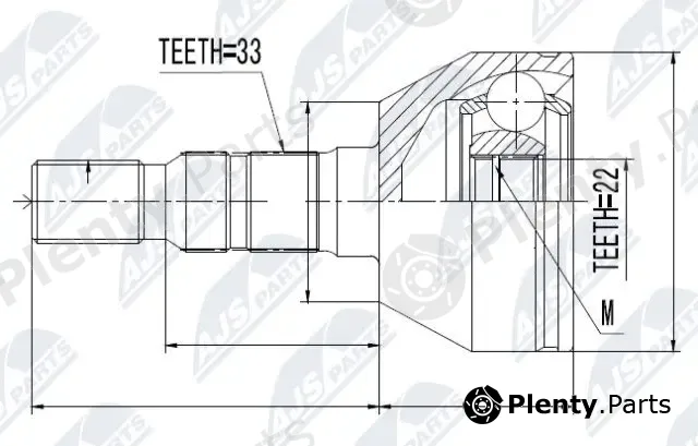 NTY NPZ-PL-026 — Joint Kit, drive shaft