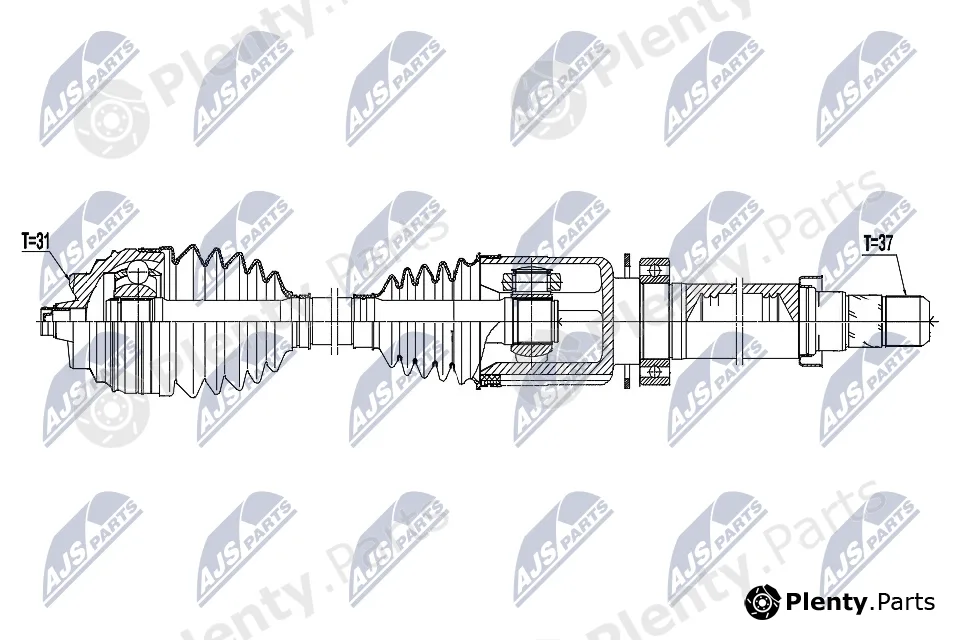NTY NPW-BM-167 — Drive Shaft