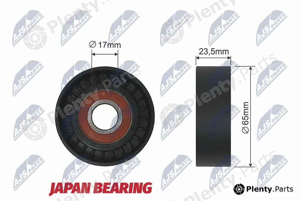 NTY RNK-AR-008 — Tensioner Pulley, V-ribbed belt