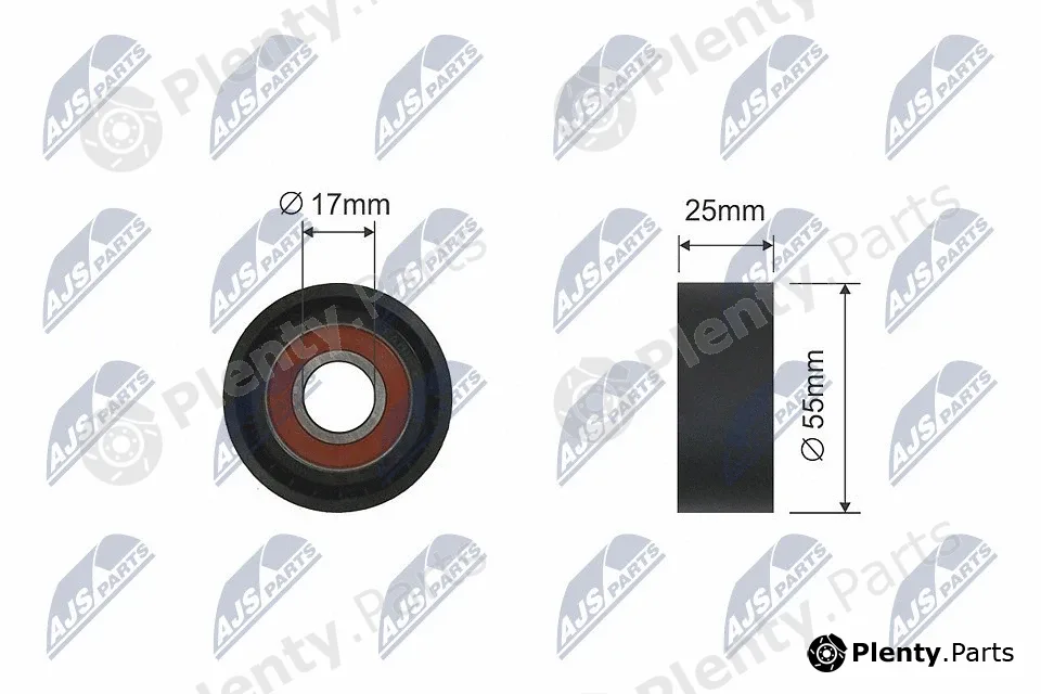 NTY RNK-CT-009 — Tensioner Pulley, V-ribbed belt